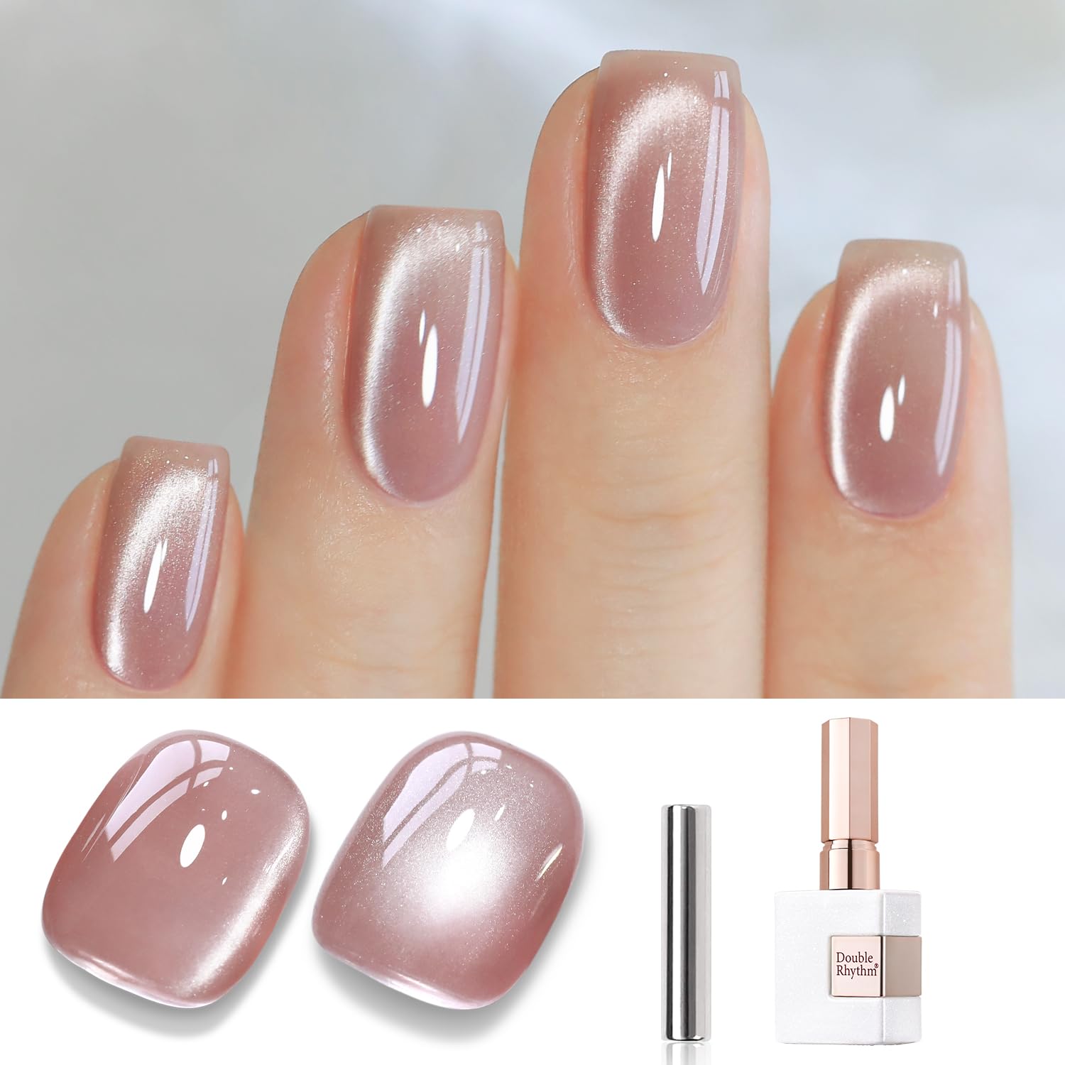 Double Rhythm Jelly Glass Cat Eye Gel Polish with