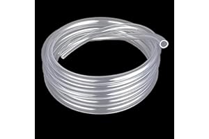 Food Grade Tube Silicone Tube 9.84 ft, 1/4'' (6mm) ID x 3/8'' (9mm) OD Clear Rubber Silicone Pipe Flexible Hose Pipe for Home