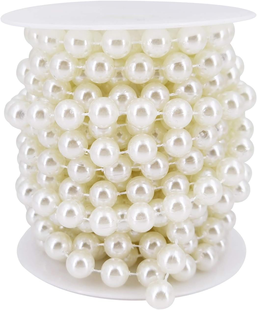 Wreaths, Garlands & Swags - INSPIRELLE 10MM Ivory Faux Pearl Beads 6M Garland Pearl Bead Roll Strand for Wedding Party Decoration