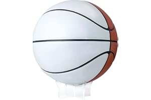 Murray Sporting Goods Autograph Basketball with Stand - Four Panel Signature Ready Display Memorabilia Autographic Basketball Regulation Size 29.5 inches