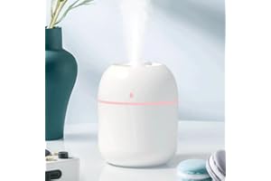 Portable Small Humidifier, USB Personal Desktop Humidifier for Car, Office Room, Bedroom, Auto Shut-Off, 2 Mist Modes, Super 
