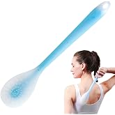 Lotion Applicator for Back,15" Long Handle Back Lotion Applicator for Women | Blue Silicone Sunscreen Applicator Non-Absorbent Easy-to-Clean Body Moisturizer Tool