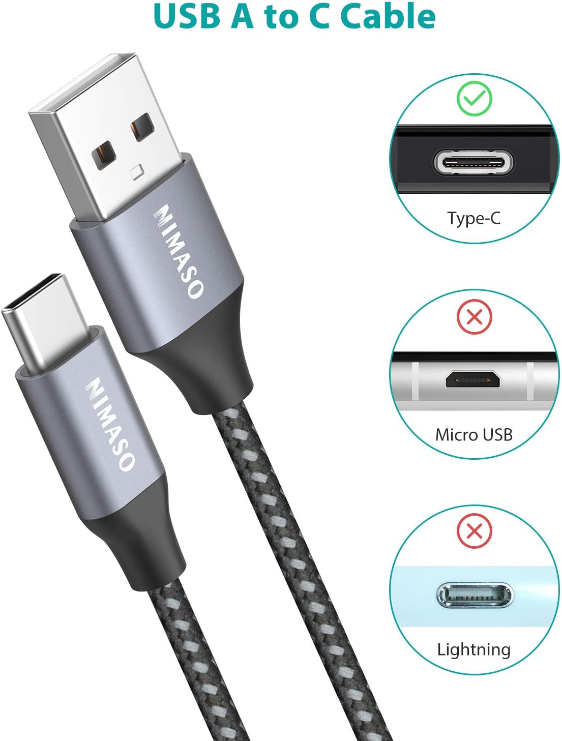 NIMASO USB C Cable - Image 3