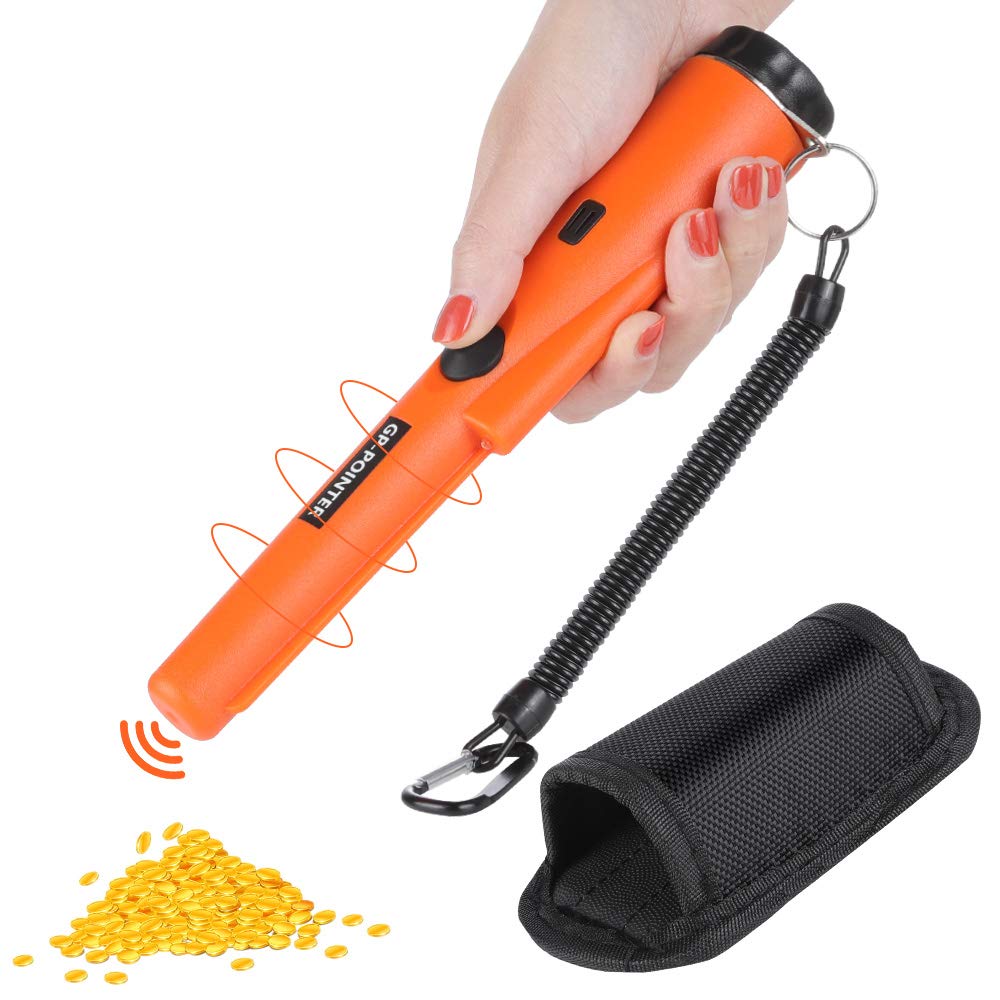 Diealles Shine Metal Detector, Waterproof Pinpointer, 360° Scan, for Hobbyists & Beginners