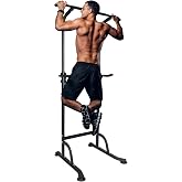 LSKSSNG Adjustable Height Dip Bar Station, Heavy Duty Dip Station for Home Gym,Multi-function Dip Station Pull Up Bar Full Body Strength Training Workout Fitness Equipment for Tricep Dips