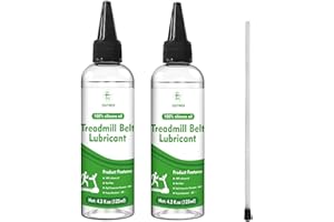EIGTWEN 2 x 125ml Treadmill Lubricant for Belt, 100% Silicone Treadmill Oil, High Temperature Resistant Stable Treadmill Belt Lubricant, Treadmill Lube Suitable for Most Types of Treadmills