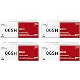 069H Toner Cartridges Set MF753Cdw Compatible with Canon 069H 069 Toner Cartridge Replacement for Canon imageCLASS MF753Cdw MF751Cdw LBP674Cdw LBP673Cdw LBP674Cx MF752Cdw MF756Cx Printer, 4 Pack