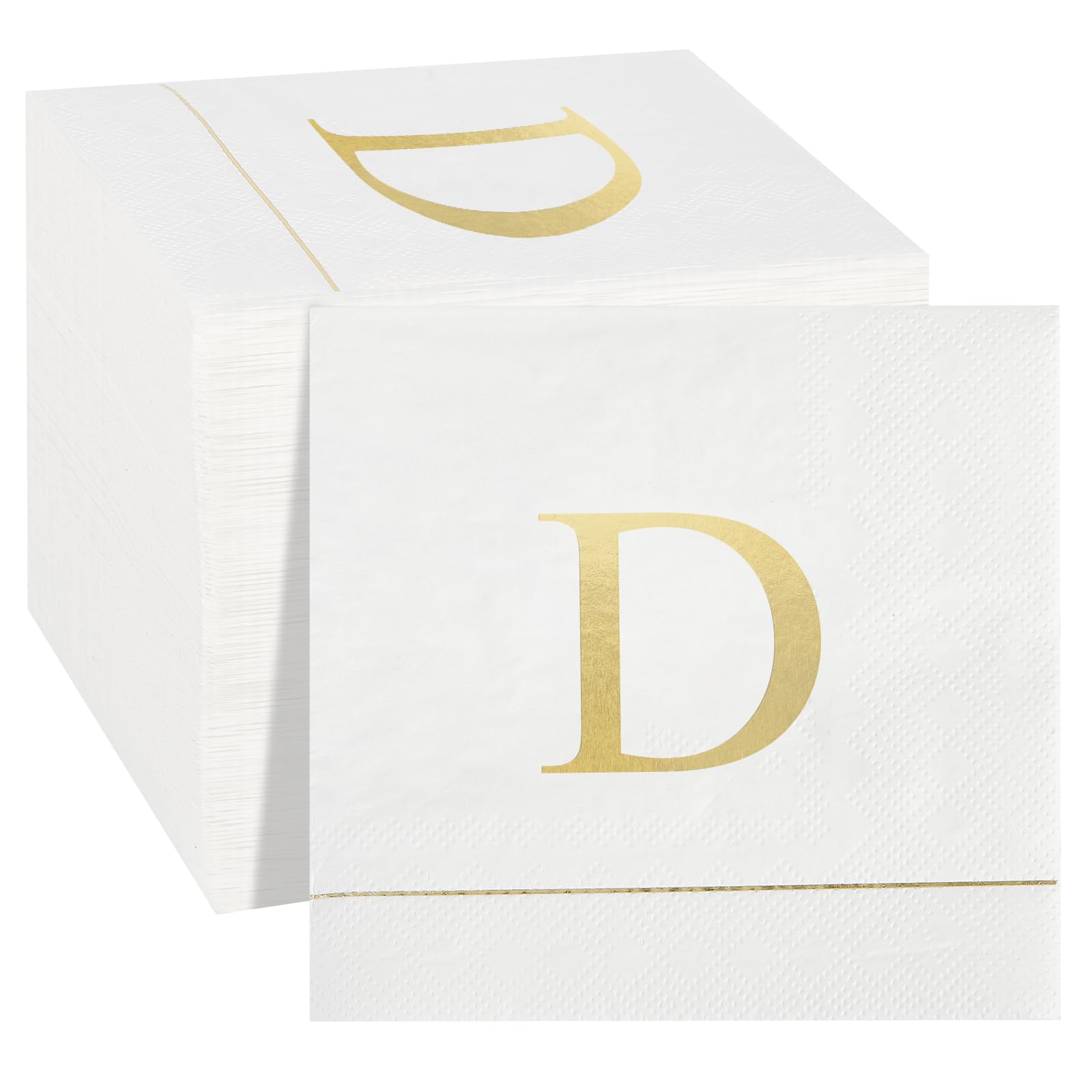Ottin Monogrammed Letter D 120 Packs Initial Paper