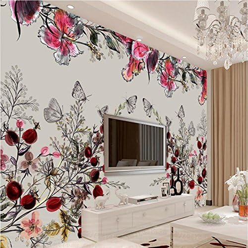 Malilove Large Custom Wallpapers Nordic Fashion Simple Aesthetic Oil Paintings Flower Tv Backdrop Walls250X175CM