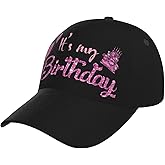 It's My Birthday Hats Men Women Happy Birthday Baseball Hats Adjustable Snapback Hat Sun Hat…