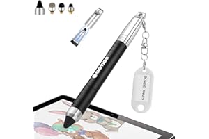 GLOVION Stylus Pen for ipad iPhone Capacitive Stylist with Magnetic Cap, Touch Screens Stylus Pens for Kids Tablets All Touch Screen Devices - Black