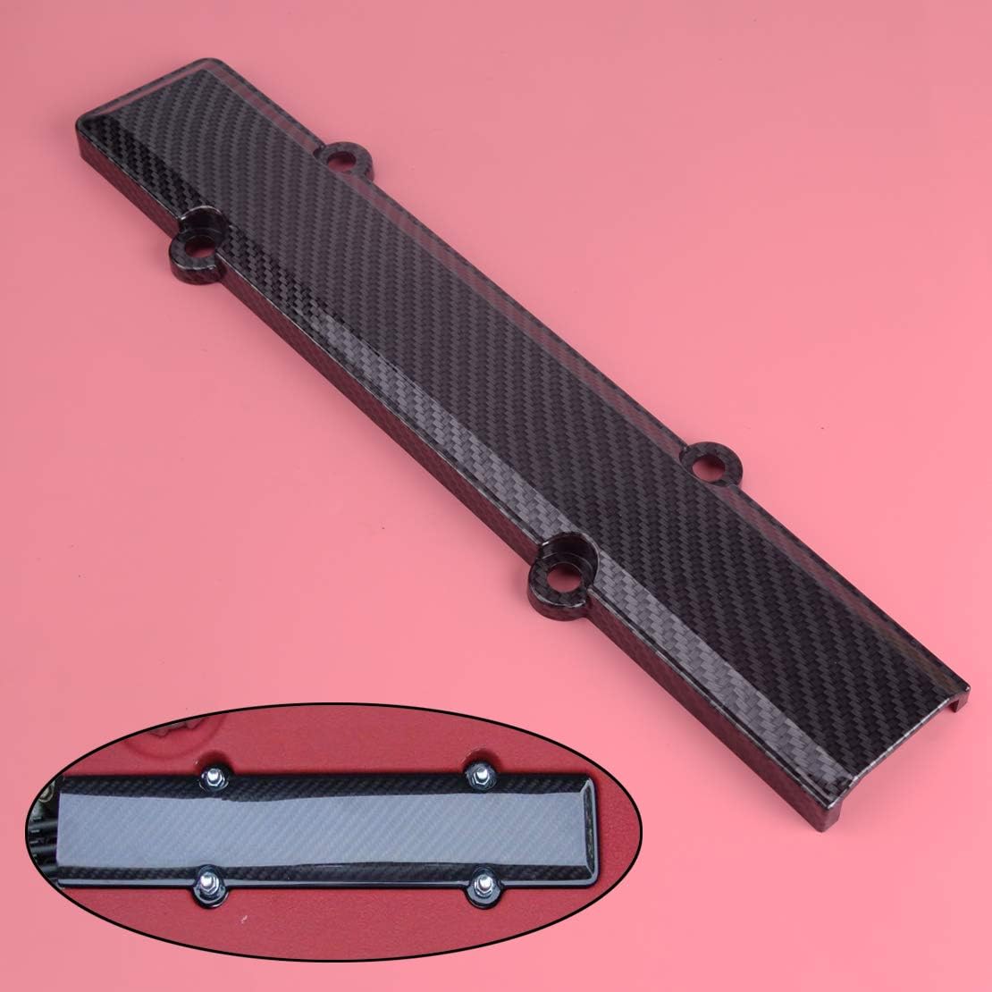 JahyShow Engine Valve Cover Carbon Fiber Spark Plug Cover for Honda