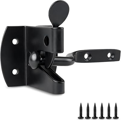 ZAVIA Auto Gate Latch for Wooden Gates Heavy Duty Black Finish