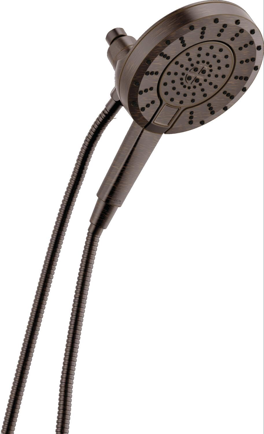 Delta 5-Setting In2ition 2-in-1 Dual Shower Head with Handheld High Pressure ProClean Spray, Oil Rubbed Bronze Detachable Shower Head with Hose, 2.5 GPM Flow Rate, Venetian Bronze 58596-RB25-PK