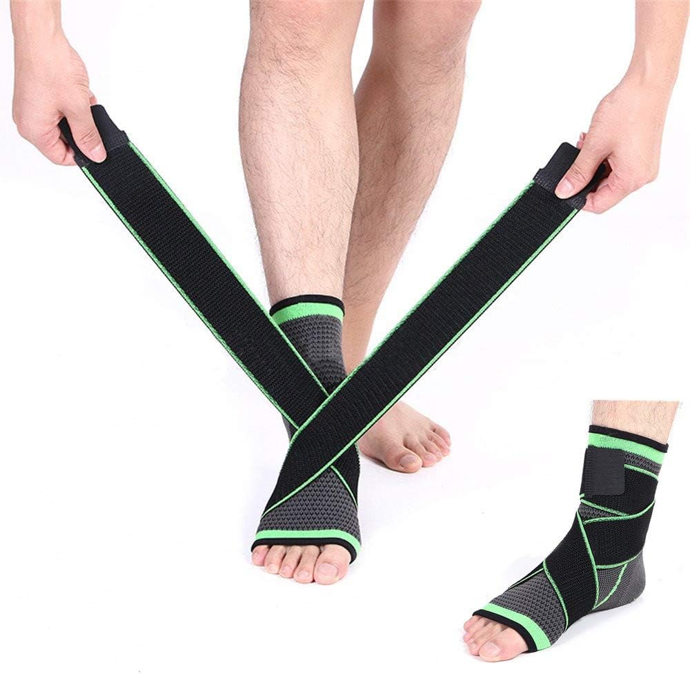 DocBear Ankle Brace Adjustable Breathable Ankle Support with Elastic Fabric, Compression Ankle Wrap for Sports Protect, Ankle Sprain, Plantar Fasciitis, One Size Fits All Men Women