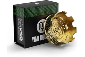 MY YIMI HOOKAH Yimi Hookah 304 Stainless Steel Crown Charcoal Holder | Heat Management System | Premium Coal HMD | Accessories (Gold)