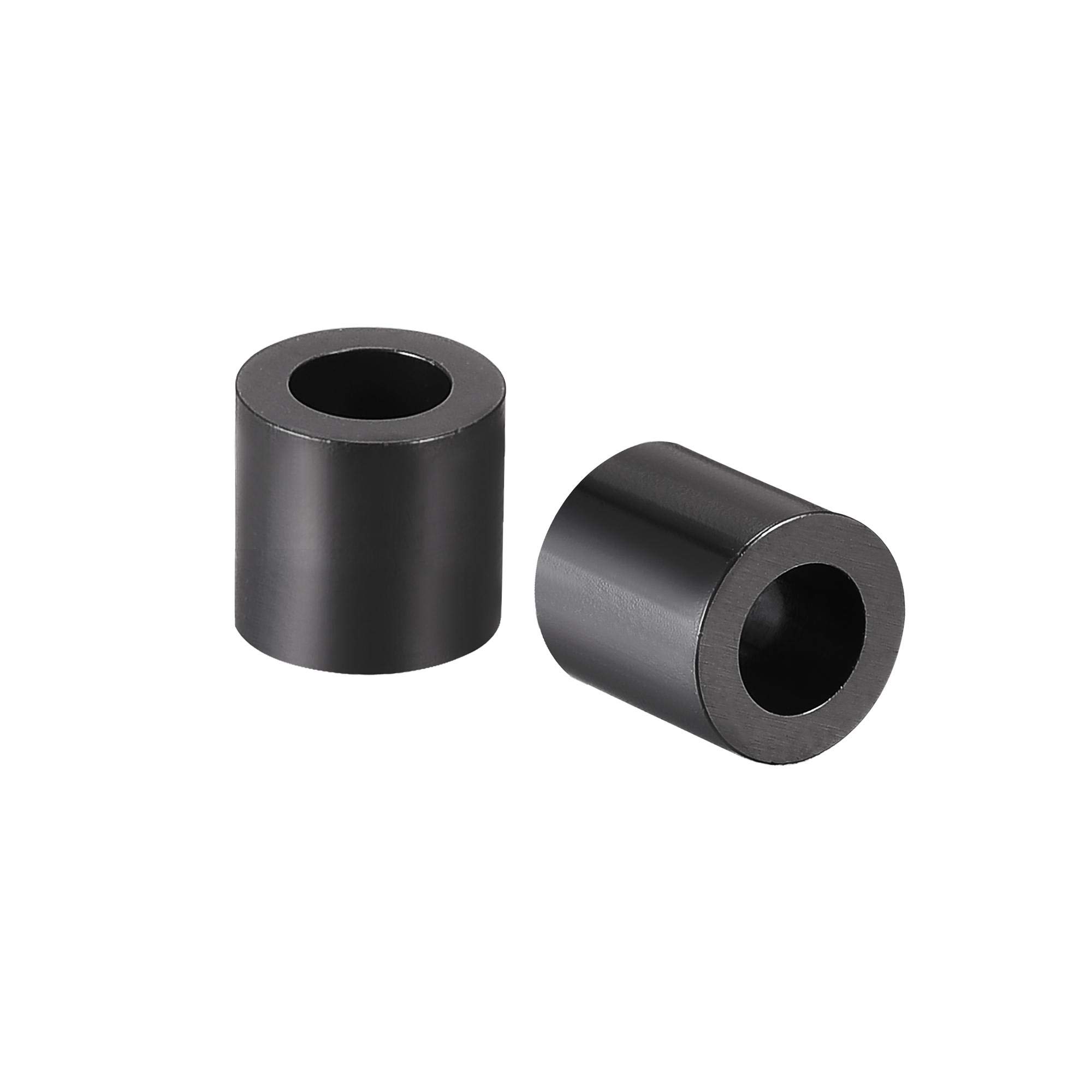 sourcing map Nylon Round Spacer Washer 4.2mm ID 7mm OD 7mm Height for M4 Screws Black 300Pcs