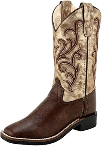 old west distressed leather cowgirl boots