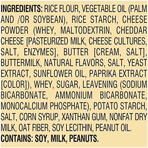 Lance Gluten Free Cheddar Cheese Sandwich Crackers, 5 Ounce (Pack of 4