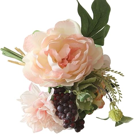 Amazon Goenn 人気 造花 おしゃれ ダリアブーケ 花を持つ シルク偽の花牡丹の花 ウェディングブーケ ブライダルアジサイの装飾 手作り 教師の日 母の日 贈り物 ブライダルブーケ 可愛い 雑貨 飾り物 小物 プレゼント リビング 玄関 花嫁ブーケ 女性 誕生日 ミニブーケ