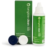 Tangible Clean Multi-Purpose Contact Lens Solution with Lens Case, Travel Size 3.4 FL Oz