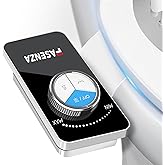 FASENZA Bidet Attachment for Toilet Seat: Adjustable Water Pressure, Ultra-Slim Toilet Water Sprayer with Self-Cleaning Non-E