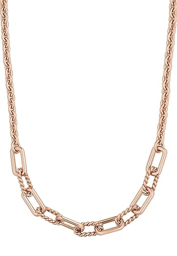 Tommy Hilfiger Damen-Kette ohne Anhänger 333 Rotgold Emaille 49 cm ...