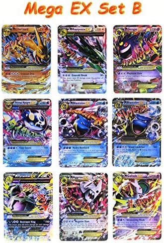 New 2017 Set of 9 Cards Mega EX (Set B) Charizard + Rayquaza "NOT A CHINA CARDS" English Superior Cards