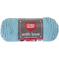 Red Heart With Love Yarn-Iced Aqua