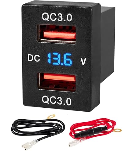 2uds. 1 Cargador 4 En USB Toma De Corriente Para Automóvil 86W Toma De
