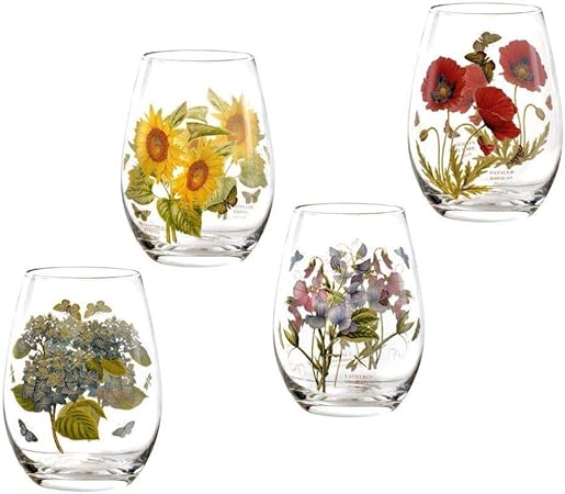 Amazon.de: Portmeirion Botanic Garden Weingläser, ohne Stiel, 4 Stück