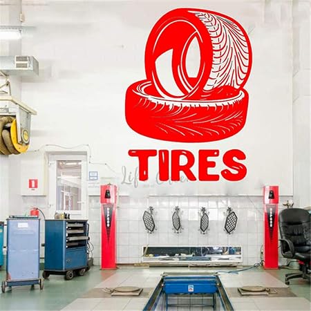 xingbuxin Auto Mechanic Logo Cartel de la Pared Neumáticos Centro ...