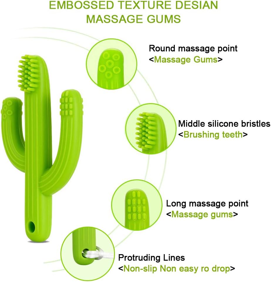 silicone cactus teether