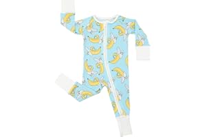 Little Sleepies Zipper Pajamas for Baby Boys & Baby Girls, Toddler Pajamas, Snug Fit, 2-Way Zipper, Viscose from Bamboo