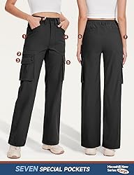 Moosehill Cargo Hiking Pants Women High Waisted