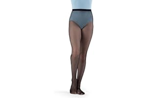 Capezio Big Girls' Studio Basics Back Seam Fishnet Tight