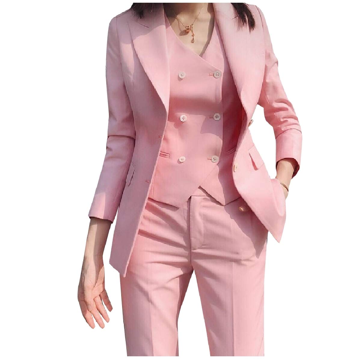 ladies pink suit jacket