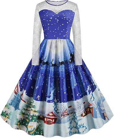ladies christmas dresses amazon