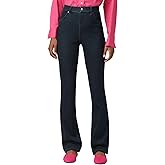 HUE Womens Ultra Soft High Waist Denim Baby Bootcut Leggings