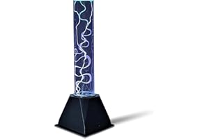 PUXTIW Fancy Club Decor and Science Education Gifts - Plasma Ball and Disk Sensor Lighting Plate with Music, Voice and Touch Response (Clean and Transparent Tube)