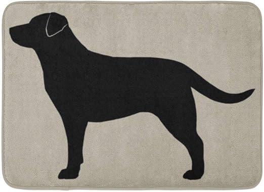 Amazon Com Coolest Secret Bath Mat Dog Black Labrador Retriever Pets Animals Lover Lab Bathroom Decor Rug 16 X 24 Home Kitchen