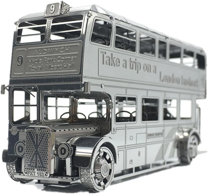 2018 MoTu 3D Metal Nano Puzzle London Bus Assemble Model Kits I22207 DIY 3D Laser Cut Jigsaw Toys
