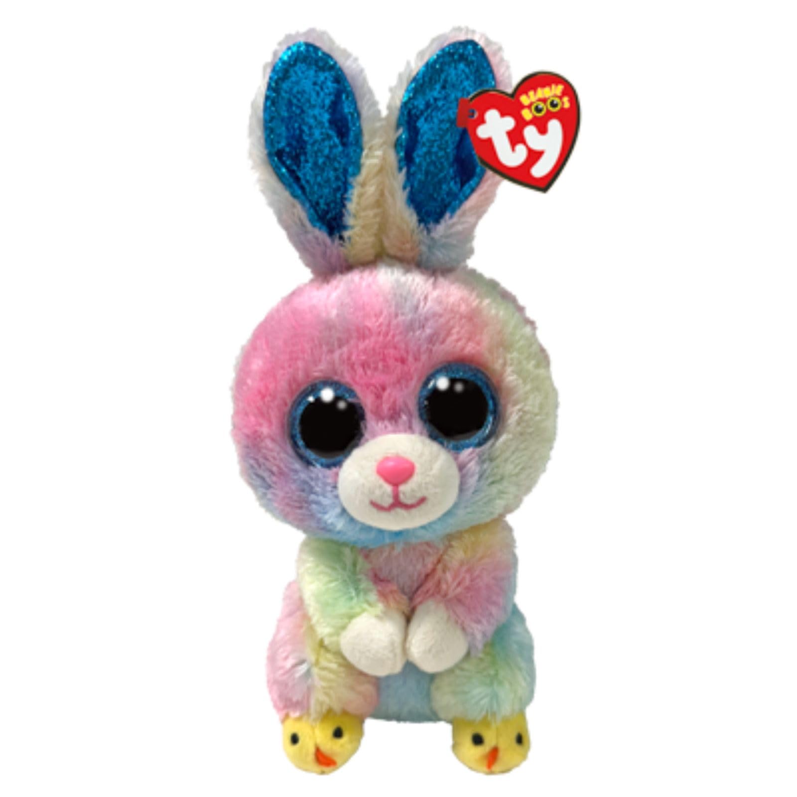 Ty Beanie Boo TWITCHES The Colorful Easter Bunny - 6"