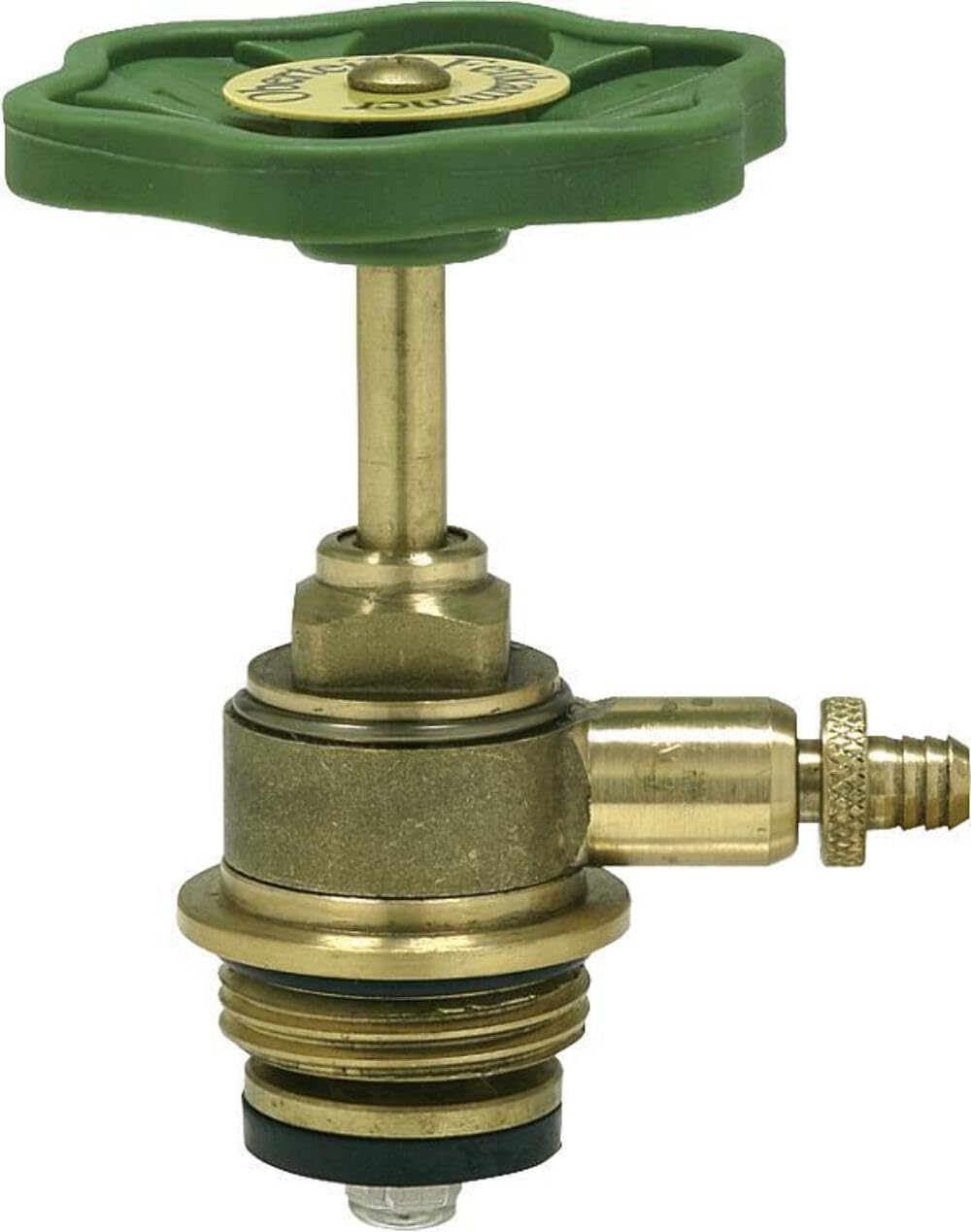 Grease Chamber Upper Valve Top 1/2 Inch – DN 15 with Emptying – for Angled Seat Valve, Passage Valve, Straight Seat Valve (Short Design)