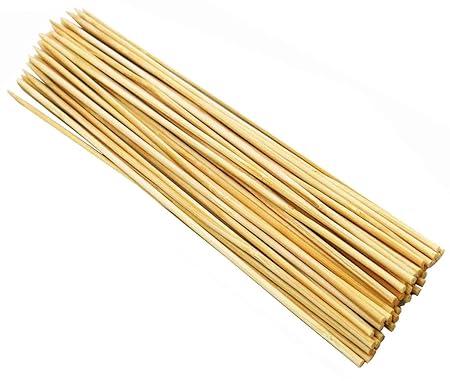 Fabrilla Bamboo BBQ Sticks 10 inches (200 Sticks) Kebab Sticks Skewers