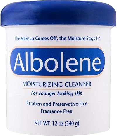 ALBOLENE Moisturizing Cleanser Unscented Fragrance Free 12 Fl Oz Makeup Remover