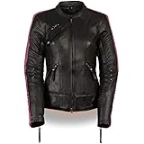Amazon Com Milwaukee Leather Mll2570 Women S Phoenix Embroidered Black Leather Jacket With Gun Pockets Medium Automotive