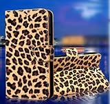 Wallet Leopard Skin Flip PU Leather Pouch Stand Case Cover For ZTE boost MAX N9520