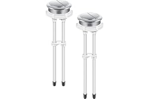 Enhon 2pack 48mm Toilet Tank Buttons, Flush Valve Dual Push Button Replacement Adjustable, Compatible with Glacier Bay Aquasource, American Standard, Twfords, Armitage Shanks, Geberit