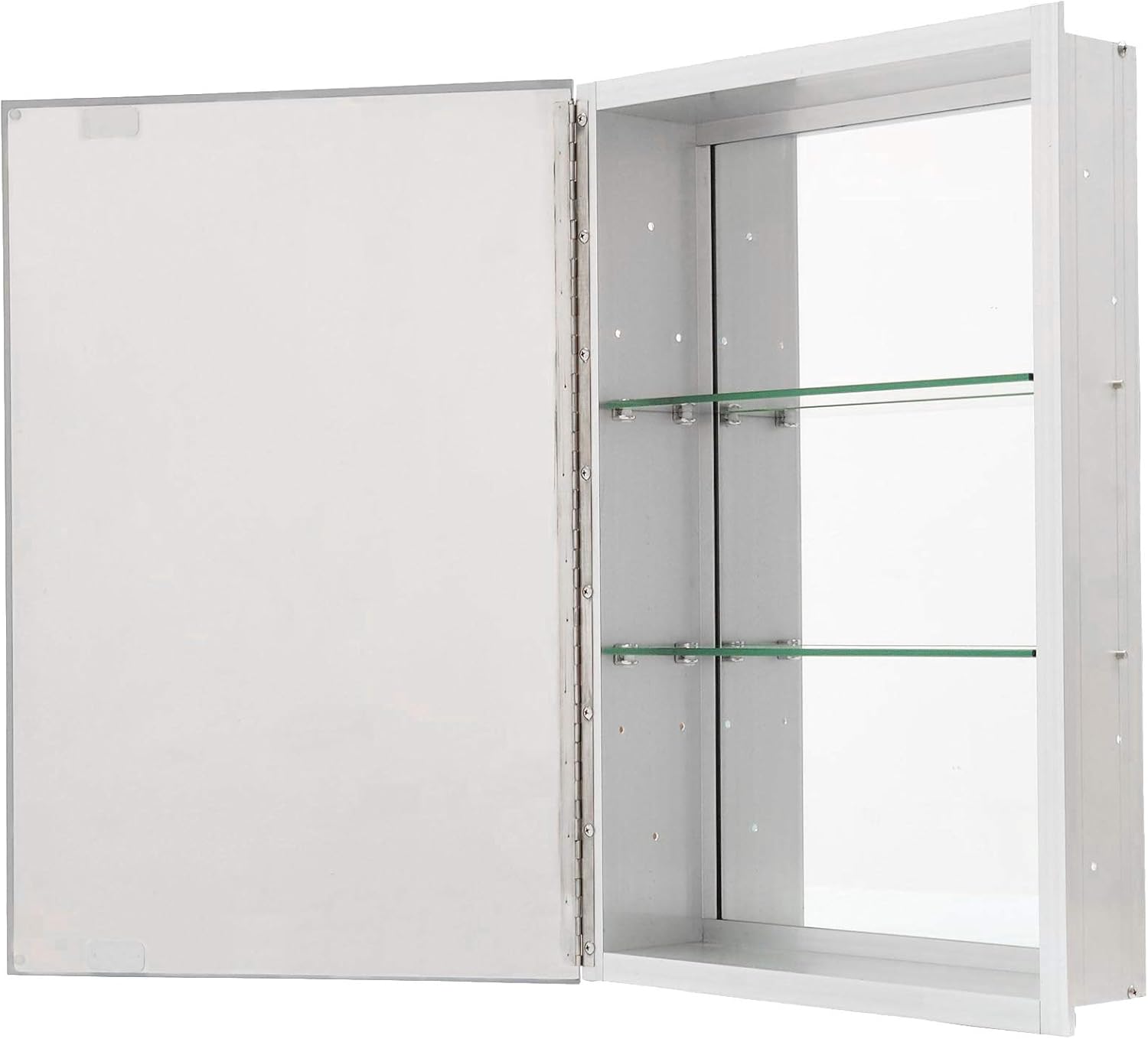 Amazon Com Fixturedisplays 16x24 Recess Glass Mirror Vanity Bathroom Medicine Cabinet Aluminum Frame 15112 Nf No Office Products